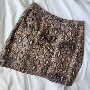 GB Snake Print Skirt